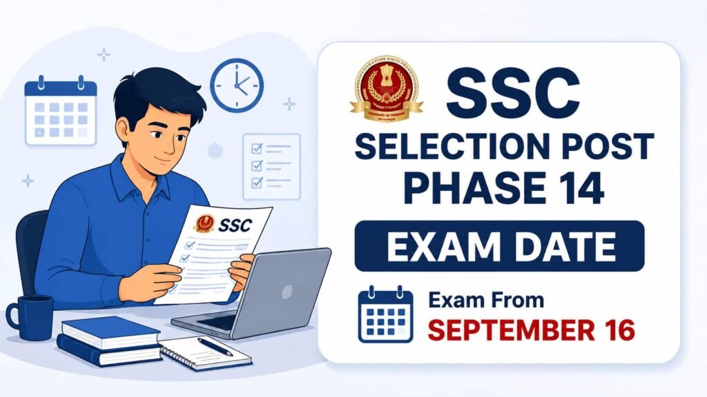SSC Selection Post Phase 14 Exam Date 2026